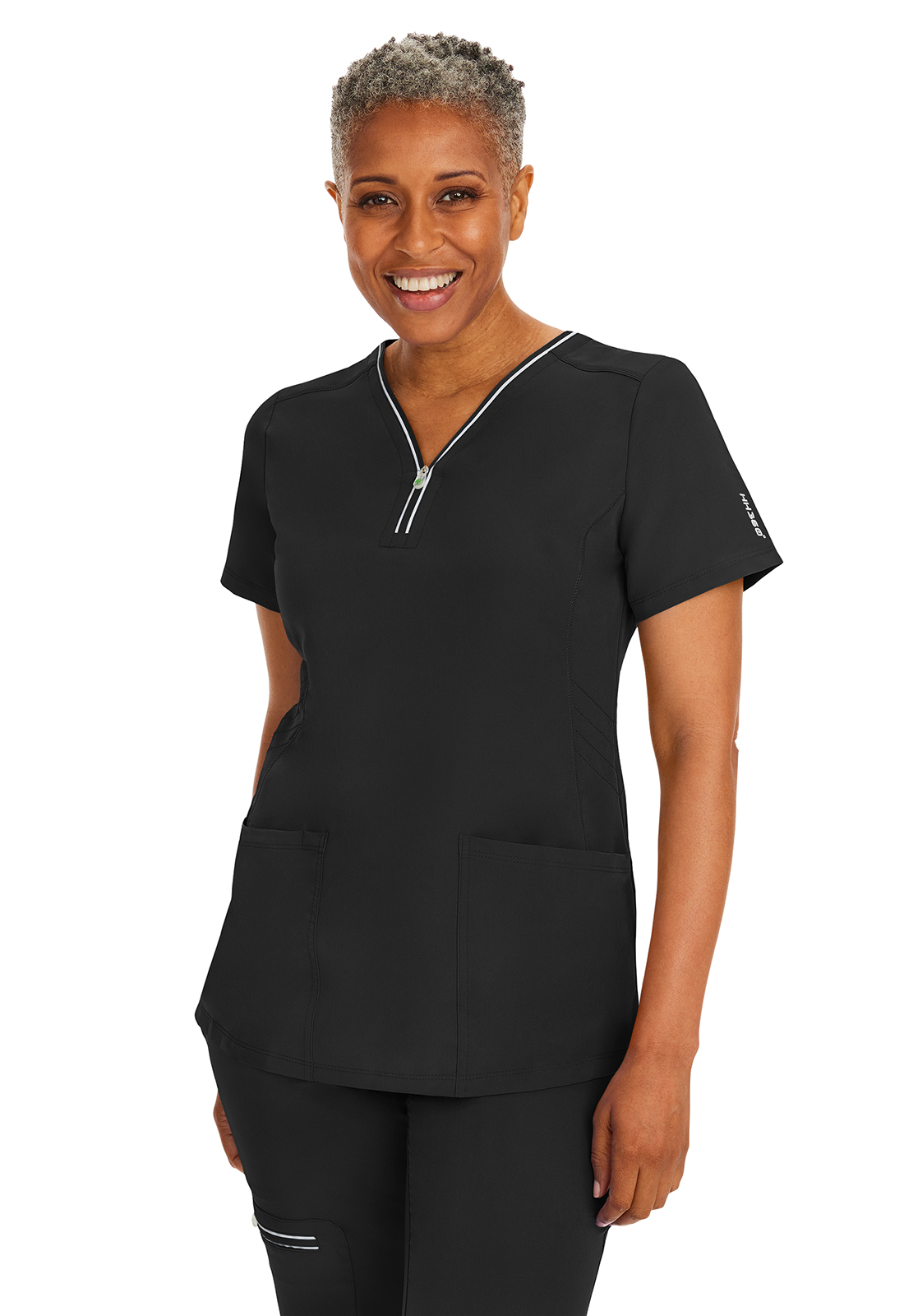 Blusa del uniforme médico mujer unicolor healing hands hh 360 2254 black
