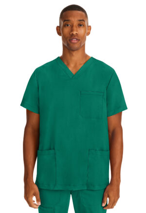 Health Company - Camisa del uniforme médico hombre unicolor healing hands hh purple label 2331 huntr