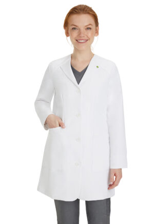Health Company - Bata médica del uniforme médico mujer unicolor healing hands hh white coat 5102 white