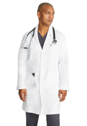 Health Company - Bata médica del uniforme médico hombre unicolor healing hands hh white coat 5151 white