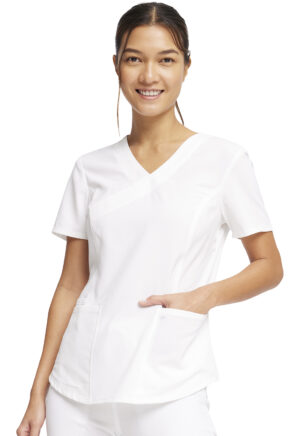 Health Company - Blusa del uniforme médico mujer unicolor cherokee allura cka688 wht