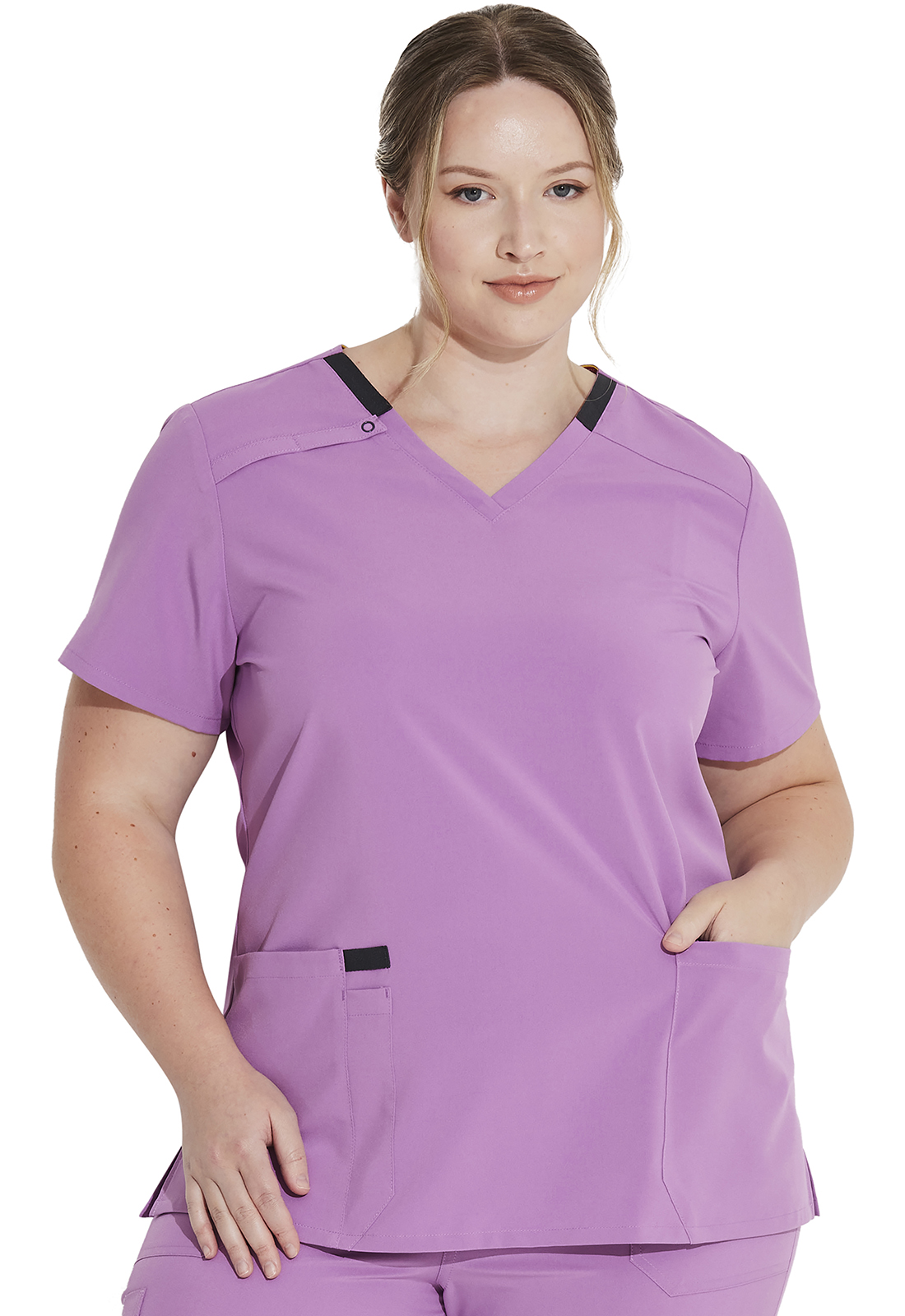 ▷▷Blusa del uniforme médico mujer unicolor med couture mc touch