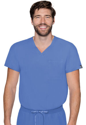 Health Company - Camisa del uniforme médico hombre unicolor med couture rothwear insight mc2478 ciel
