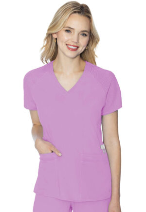 Health Company - Blusa del uniforme médico mujer unicolor med couture mc touch mc7425 lila