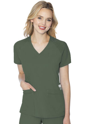 Health Company - Blusa del uniforme médico mujer unicolor med couture mc touch mc7425 oliv