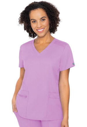 Health Company - Blusa del uniforme médico mujer unicolor med couture mc touch mc7468 lila