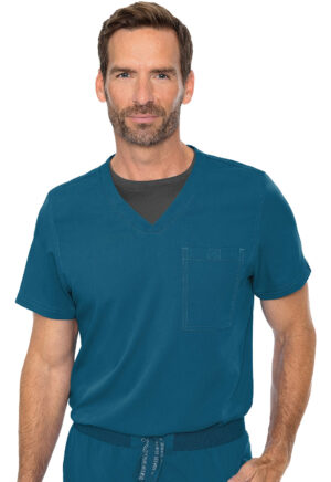 Health Company - Camisa del uniforme médico hombre unicolor med couture rothwear touch mc7478 cari
