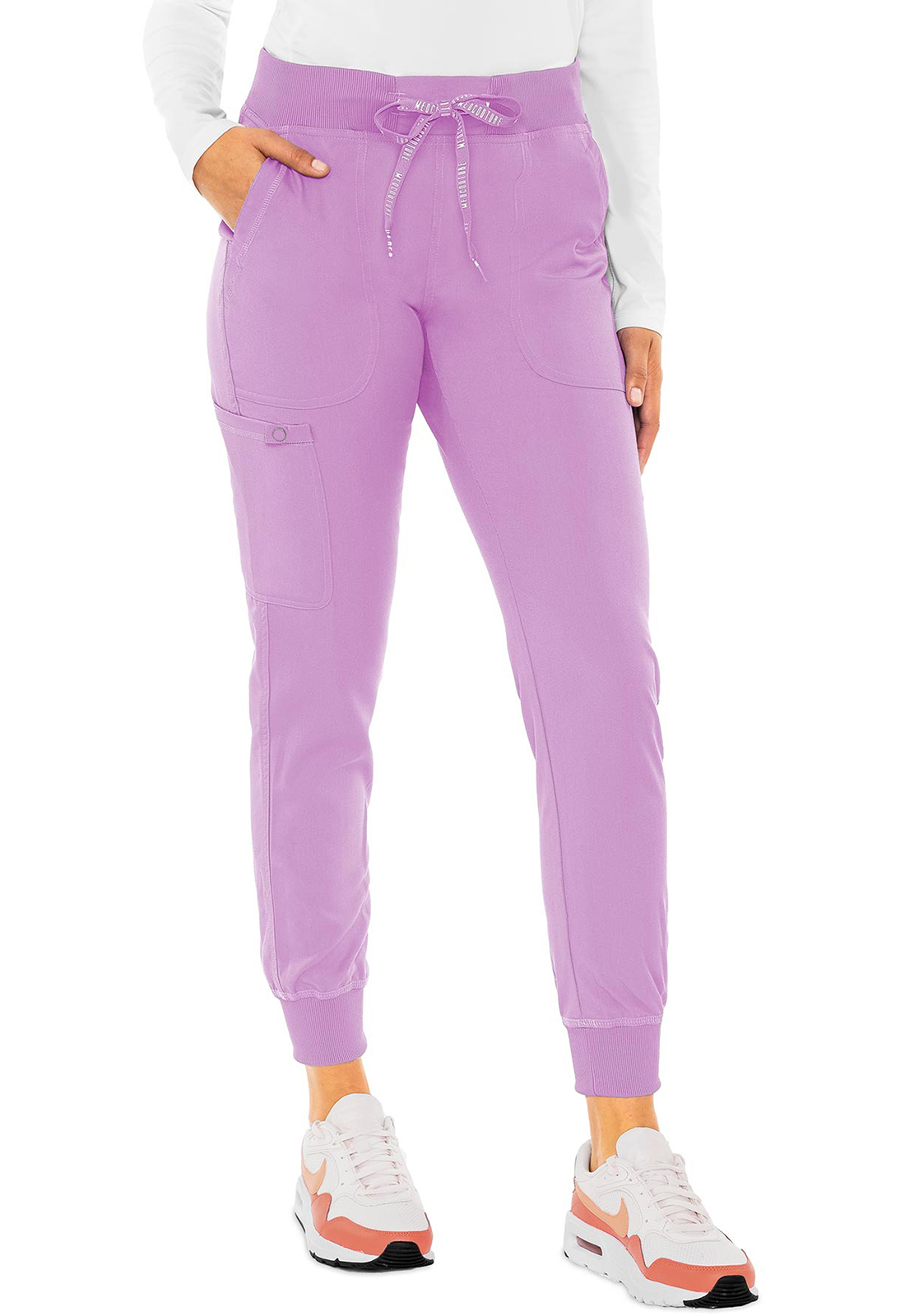 Pantalón del uniforme médico mujer unicolor med couture mc touch mc7710 lila