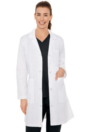 Health Company - Bata médica del uniforme médico mujer unicolor med couture mc lab coat mc8608 whit