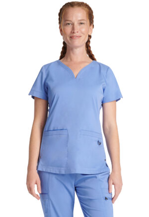 Health Company - Blusa del uniforme médico mujer unicolor healing hands hh purple label hh600 ceil