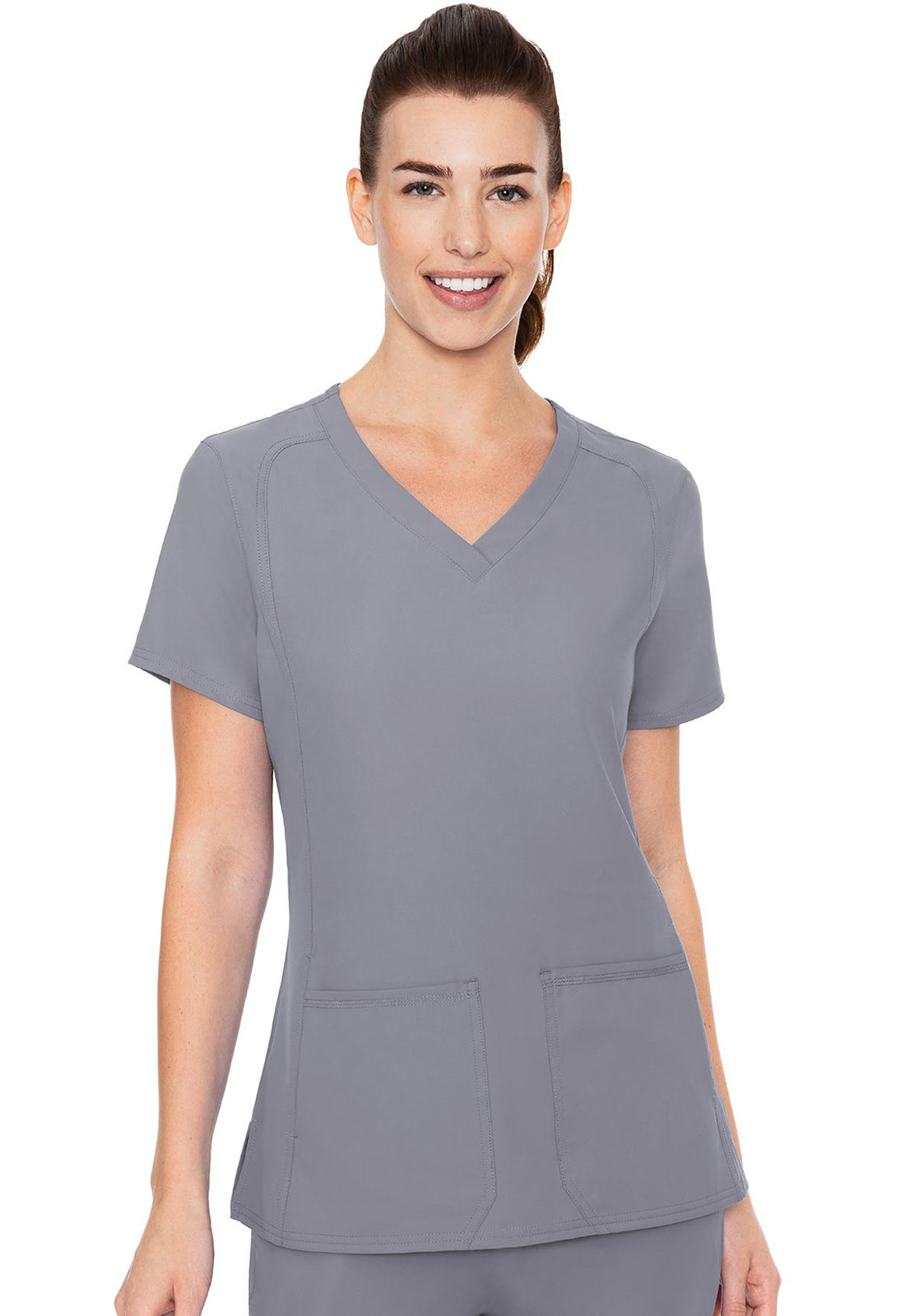 Blusa del uniforme médico mujer unicolor med couture mc insight mc2468 clod