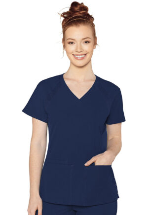 Health Company - Blusa del uniforme médico mujer unicolor med couture mc peaches mc8470 navy