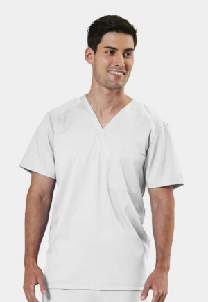 Health Company - Camisa del uniforme médico hombre unicolor irg scrubs edge by irg 2851 wht