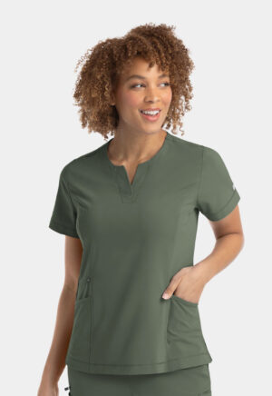 Health Company - Blusa del uniforme médico mujer unicolor irg scrubs epic by irg 4802 olv