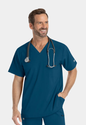 Health Company - Camisa del uniforme médico hombre unicolor irg scrubs epic by irg 4851 crb