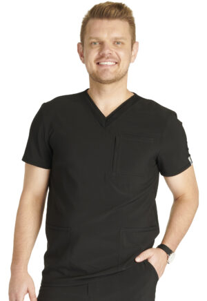 Health Company - Camisa del uniforme médico hombre unicolor cherokee licensed ck752a blk