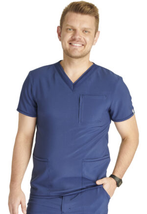Health Company - Camisa del uniforme médico hombre unicolor cherokee licensed ck752a nav