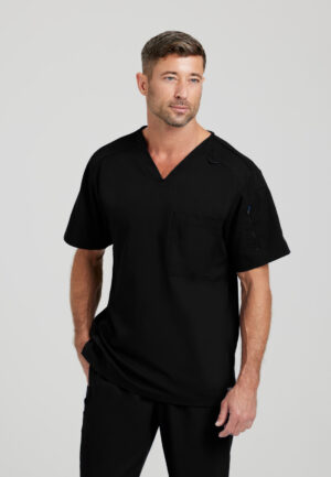 Health Company - Camisa del uniforme médico hombre unicolor grey's anatomy spandex stretch grst079 01