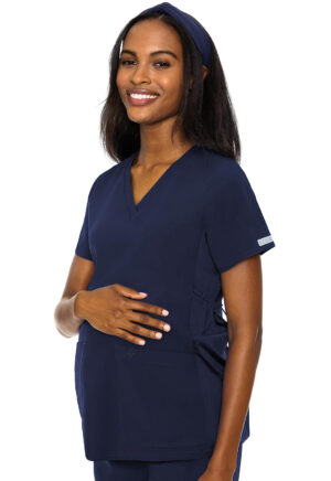Health Company - Blusa del uniforme médico mujer unicolor med couture mc maternity mc8459 navy