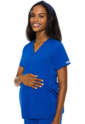 Health Company - Blusa del uniforme médico mujer unicolor med couture mc maternity mc8459 royl