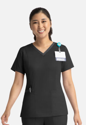 Health Company - Blusa del uniforme médico mujer unicolor Maevn matrix 3502 blk