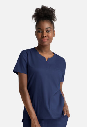 Health Company - Blusa del uniforme médico mujer unicolor Maevn matrix 3504 nvy