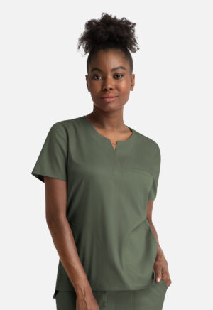 Health Company - Blusa del uniforme médico mujer unicolor Maevn matrix 3504 olv