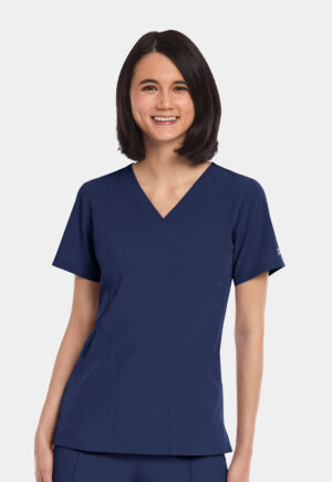 Health Company - Blusa del uniforme médico mujer unicolor Maevn matrix impulse 4511 nvy