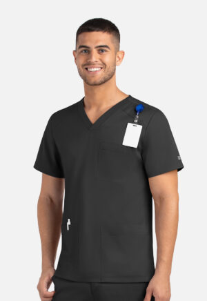 Health Company - Camisa del uniforme médico hombre unicolor Maevn matrix 5502 blk