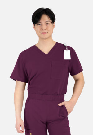 Health Company - Camisa del uniforme médico hombre unicolor Maevn matrix pro 5901 win