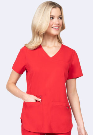 Health Company - Blusa del uniforme médico mujer unicolor zavaté ava therese 1057 redd