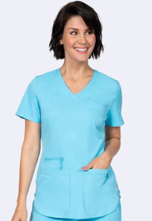 Health Company - Blusa del uniforme médico mujer unicolor zavaté ava therese 1057 turq