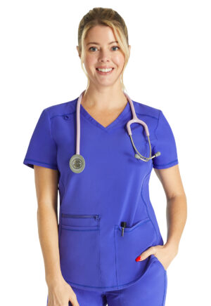 Health Company - Blusa del uniforme médico mujer unicolor cherokee allura cka685 glpr