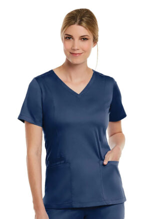 Health Company - Blusa del uniforme médico mujer unicolor maevn matrix 3501 nvy