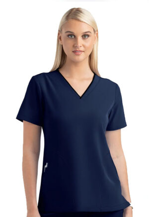 Health Company - Blusa del uniforme médico mujer unicolor maevn matrix impulse 4510 nvy