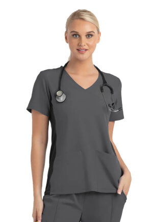 Health Company - Blusa del uniforme médico mujer unicolor maevn matrix impulse 4520 pew