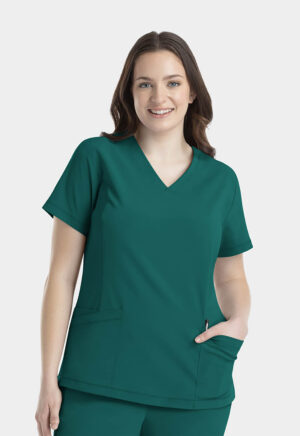 Health Company - Blusa del uniforme médico mujer unicolor irg scrubs epic by irg 4801 htr