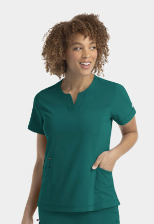 Health Company - Blusa del uniforme médico mujer unicolor irg scrubs epic by irg 4802 htr