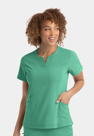 Health Company - Blusa del uniforme médico mujer unicolor irg scrubs epic by irg 4802 jade