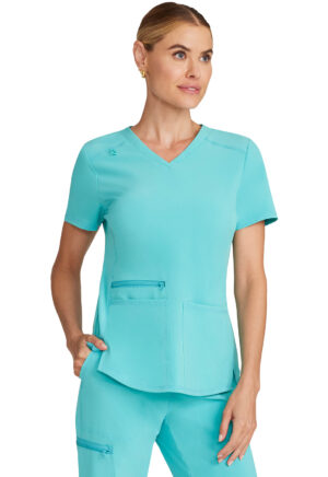 Health Company - Blusa del uniforme médico mujer unicolor cherokee allura cka685 aqcv