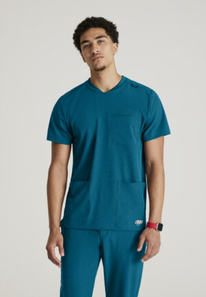 Health Company - Camisa del uniforme médico hombre unicolor skechers by barco skt193 328