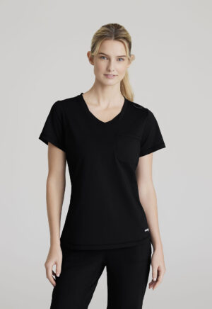 Health Company - Blusa del uniforme médico mujer unicolor skechers slip-ins skt221 01